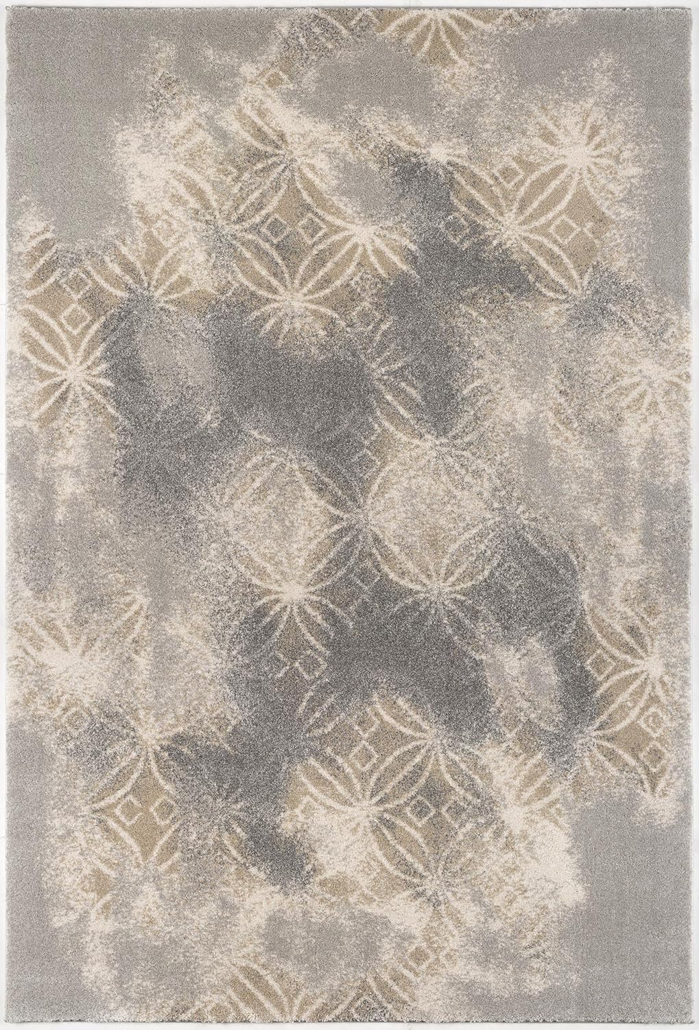 Grey Brown Plush Area Rug 4' x 6' G4420