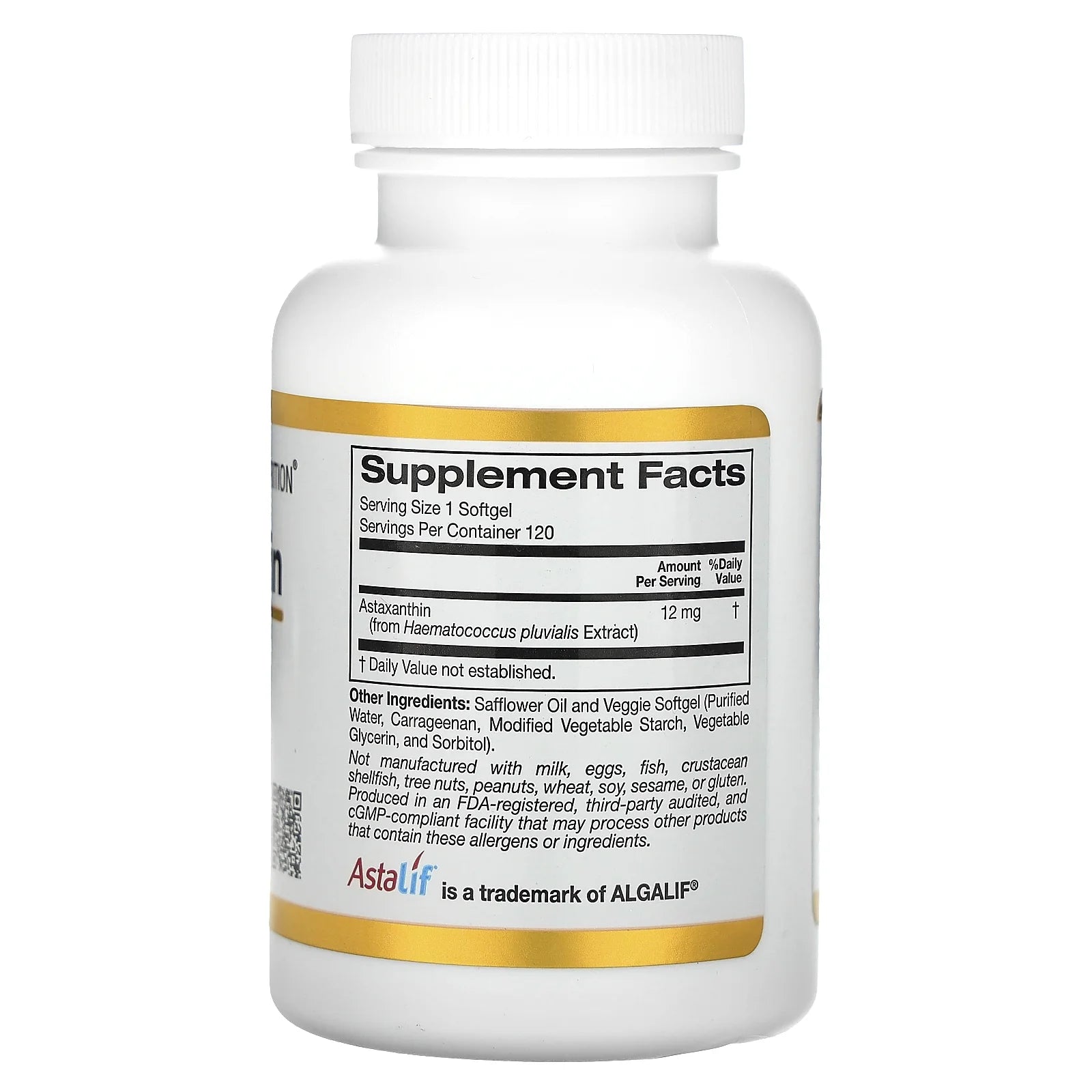 12 mg 120 Veggie Softgels Astaxanthin E76999