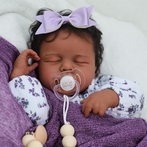 20 Inch Realistic African American Newborn Baby Doll T7450