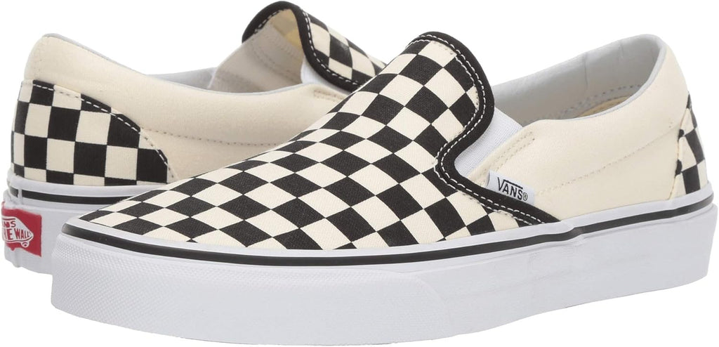 Classic Slip-On Checkerboard Black White Size 10.5 Women 9 Men W84402