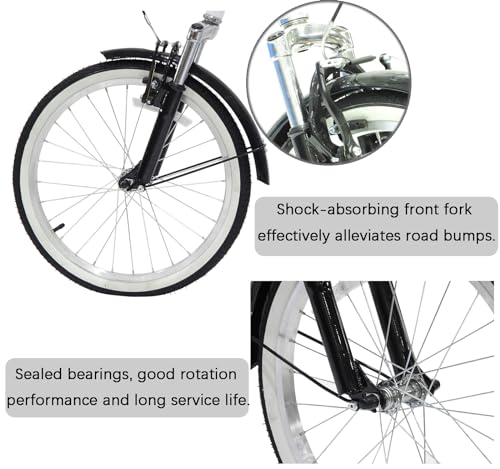 Adult Tricycle 7 Speed 20in Wheels Folding Bicycle with Cargo Basket I27044