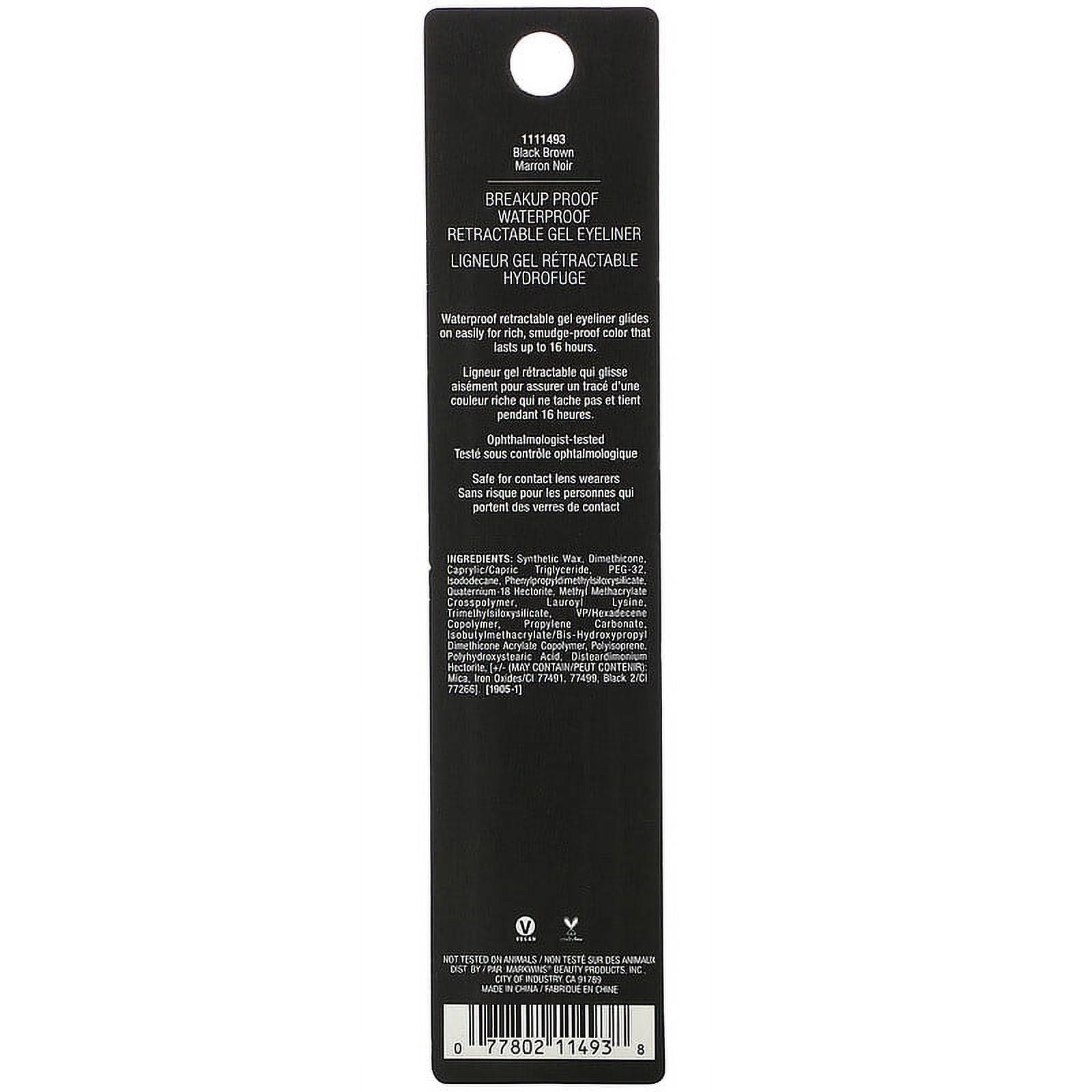 Black Brown Retractable Gel Eyeliner, 0.008 oz Pack of 3 I558540