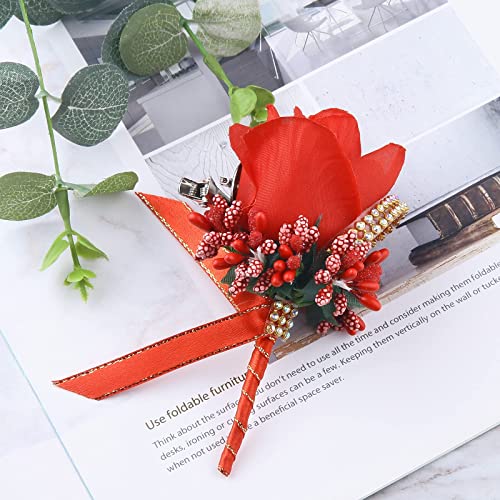 4 Packs White Wrist Corsage N198