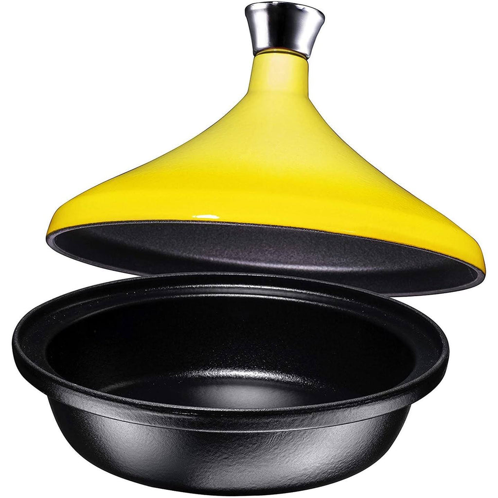 Enameled Fire Red Cast Iron Tagine Pot, 4 Quart E883