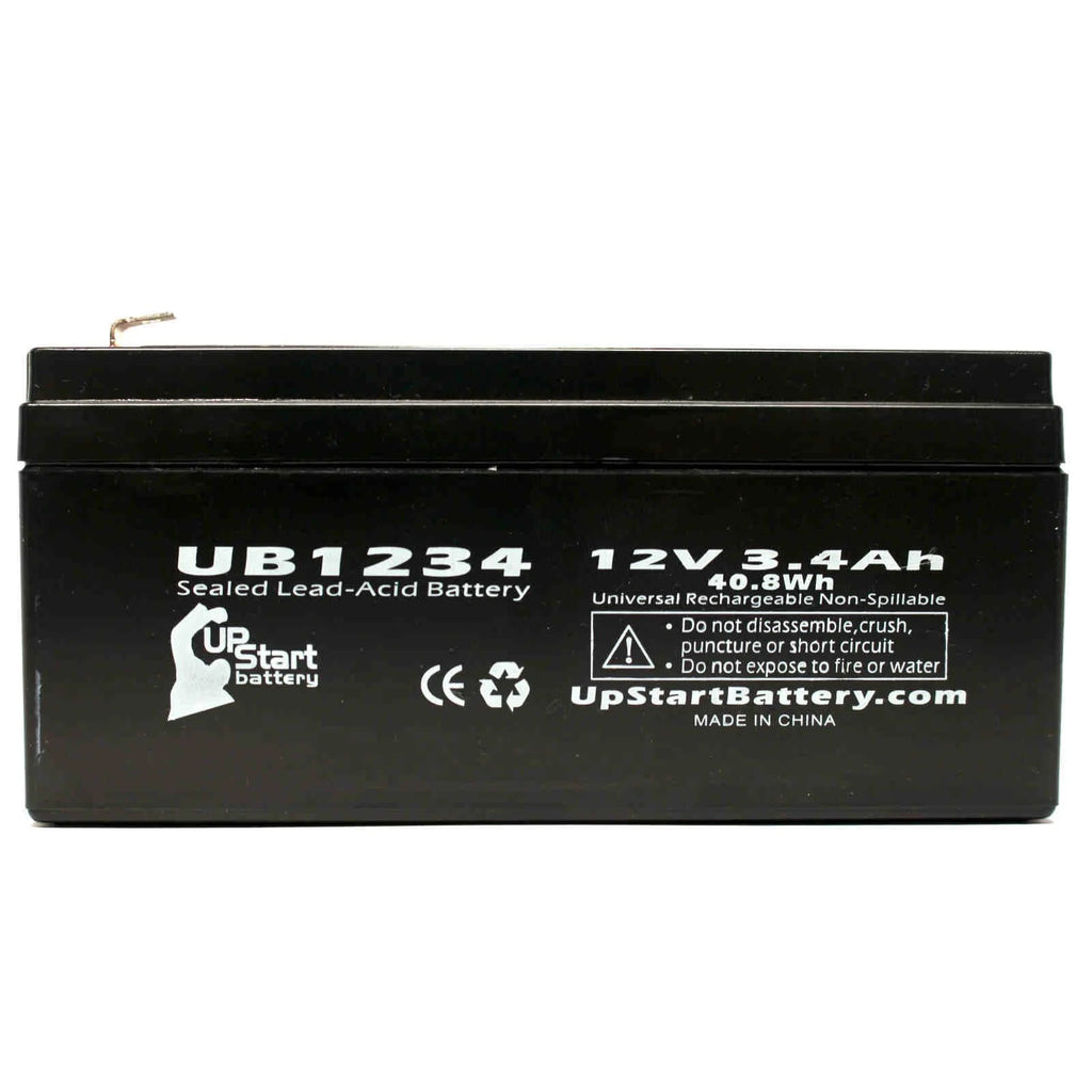 2 Pack Sealed Lead Acid Battery 12V 3.4Ah I130