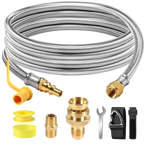 12FT Stainless Steel Quick Connect Propane Hose X84362
