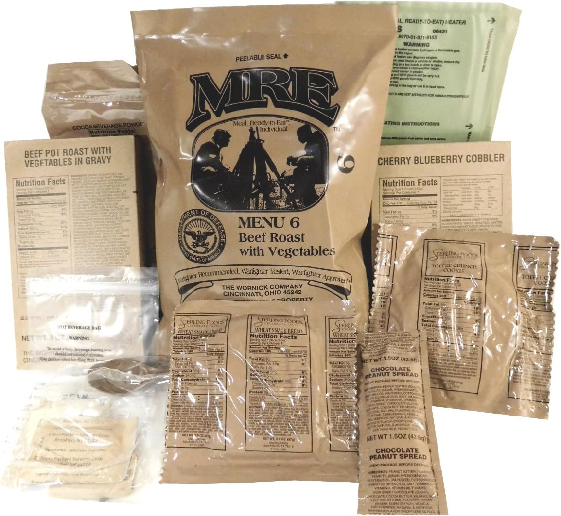 1 Pack Assorted Flavor MREs G19955