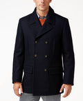 Dark Navy Wool-Blend Peacoat M395