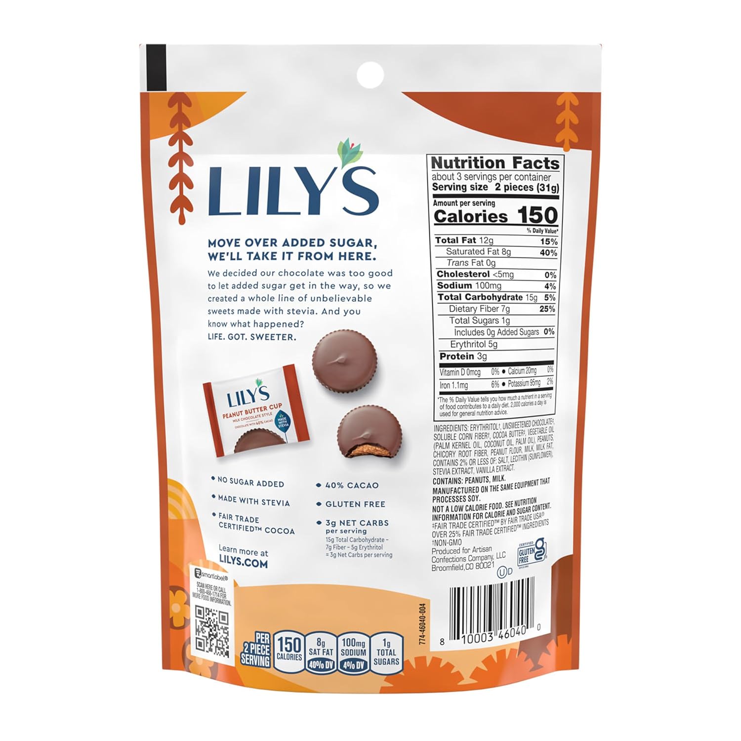 Milk Chocolate Style Peanut Butter Cups, 3.2 oz (12 Count) Z7712