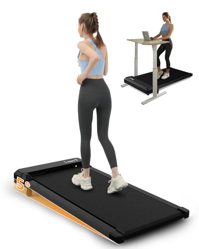 Walking Pad with Handle Bar, 5% Manual Incline Treadmill, 2.5HP Foldable Treadmill with Handrails, 300 LBS T459539