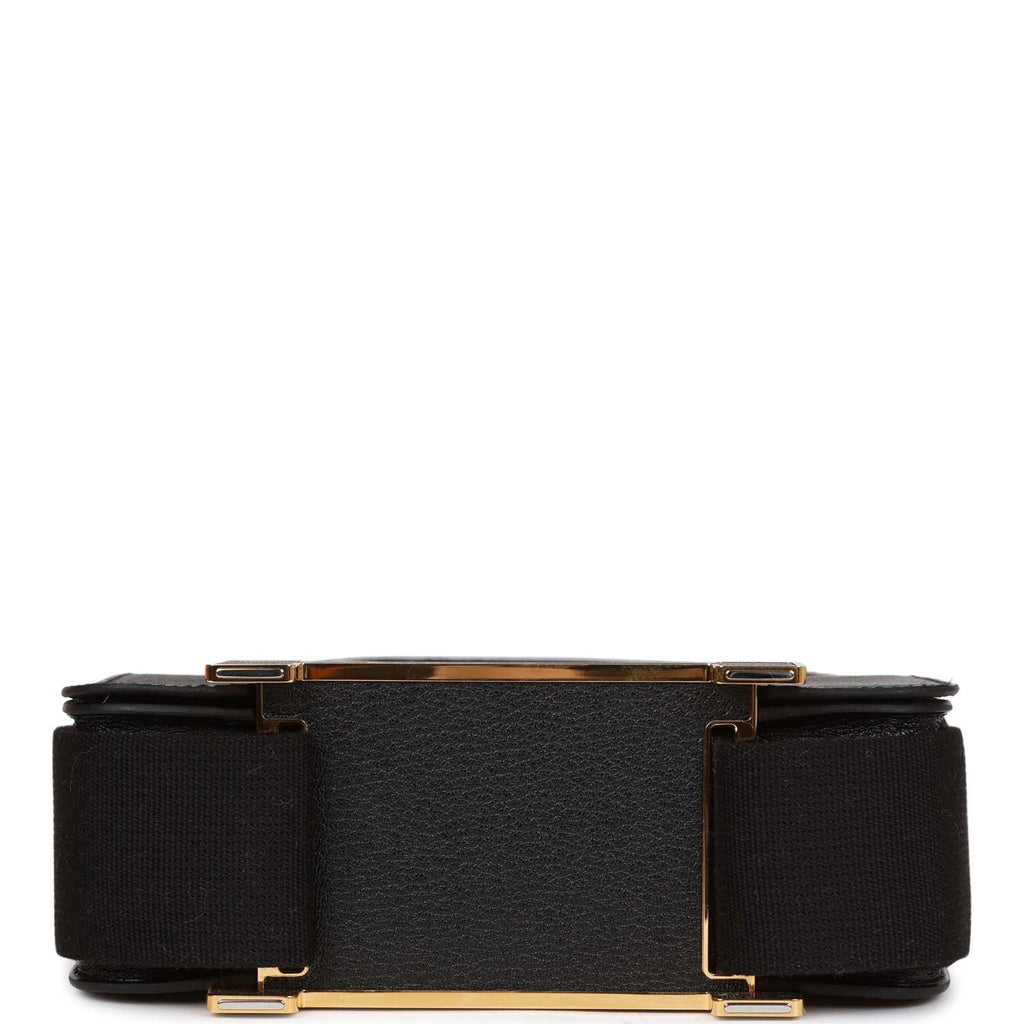Black Chevre Gold Hardware Geta U8660