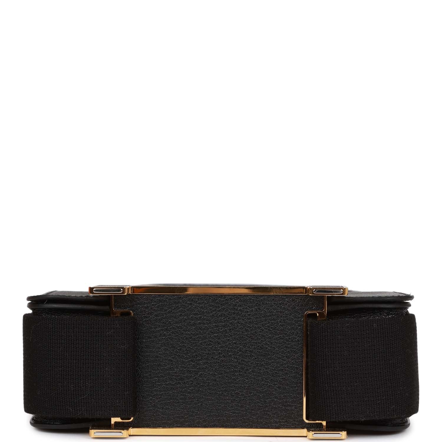 Black Chevre Gold Hardware Geta U8660