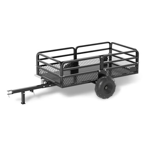 Heavy Duty Steel Dump Cart Utility Trailer with Removable Sides I893