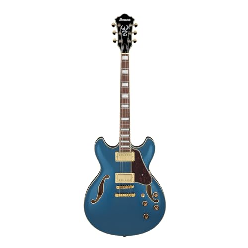 Prussian Blue Metallic Semi-hollow Electric Guitar Z78019