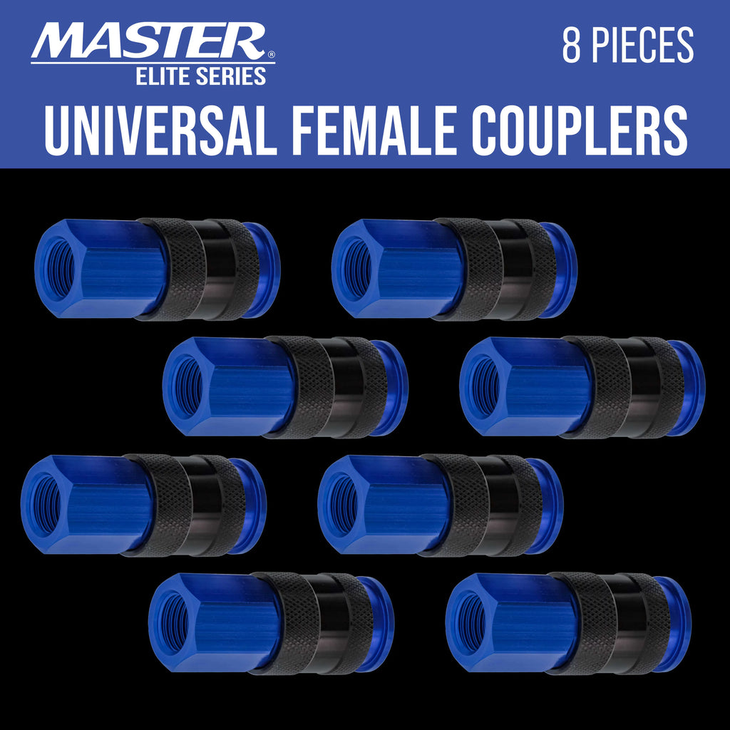 8 Piece Universal Air Hose Quick Push Connect Coupler Set with 1/4" NPT Female Threads G265