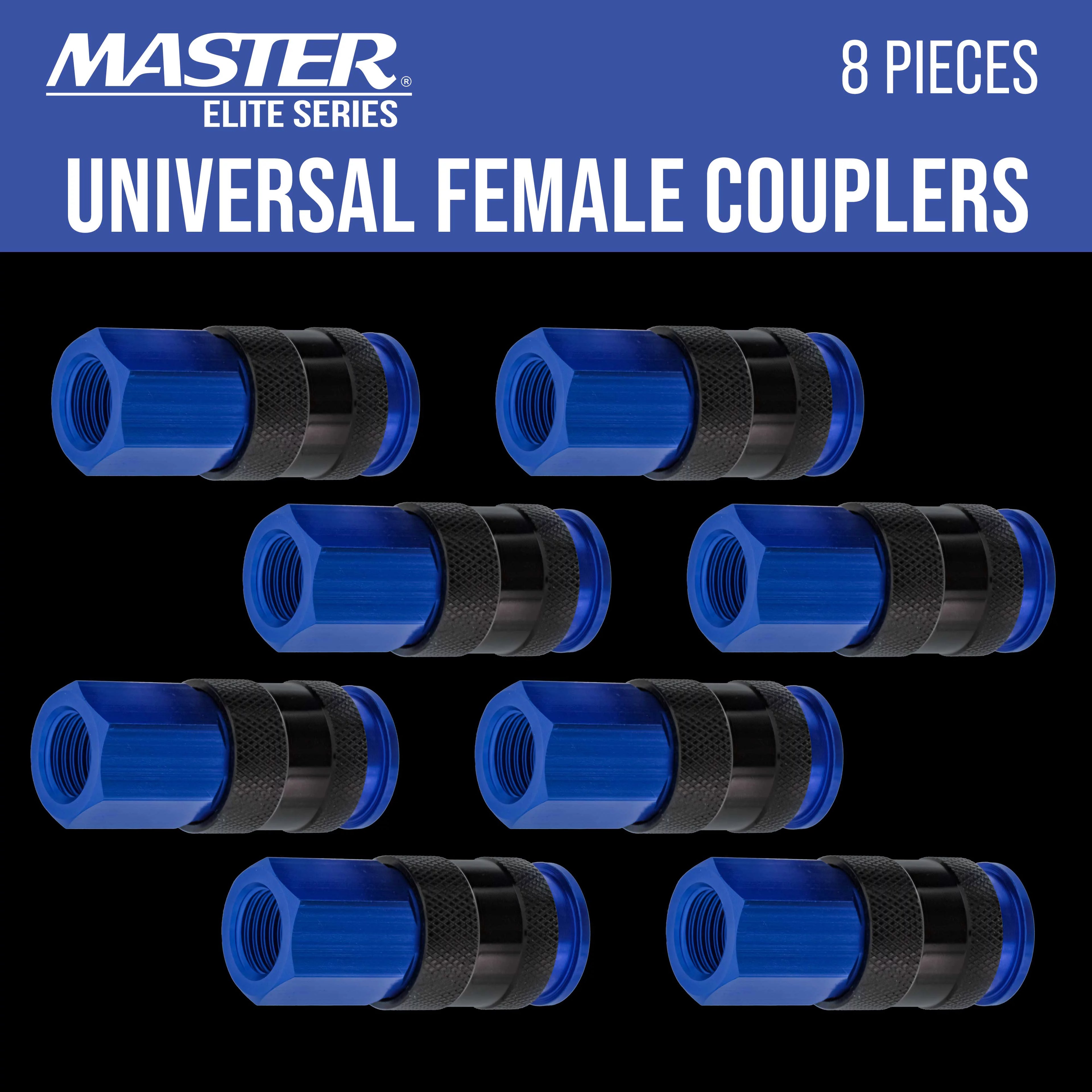 8 Piece Universal Air Hose Quick Push Connect Coupler Set with 1/4" NPT Female Threads G265