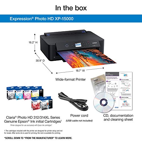 Black Wireless Color Wide-Format Printer A348
