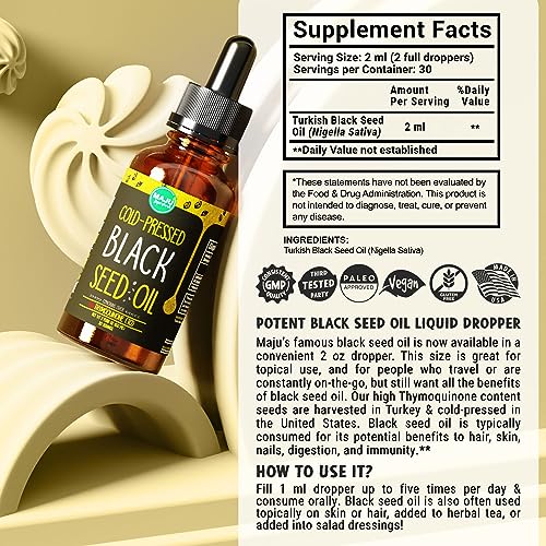 Black Seed Oil, Cold-Pressed, 8 oz I4556