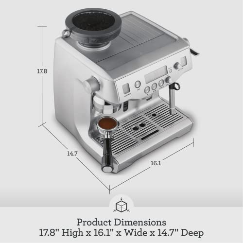 Brushed Stainless Steel Espresso Machine H140348
