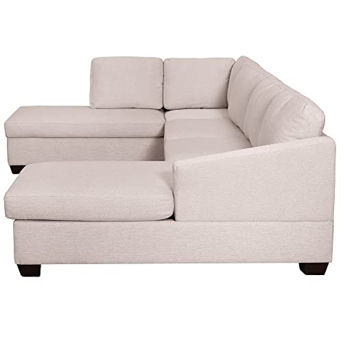 Beige U-Shape Sectional Sofa M31273