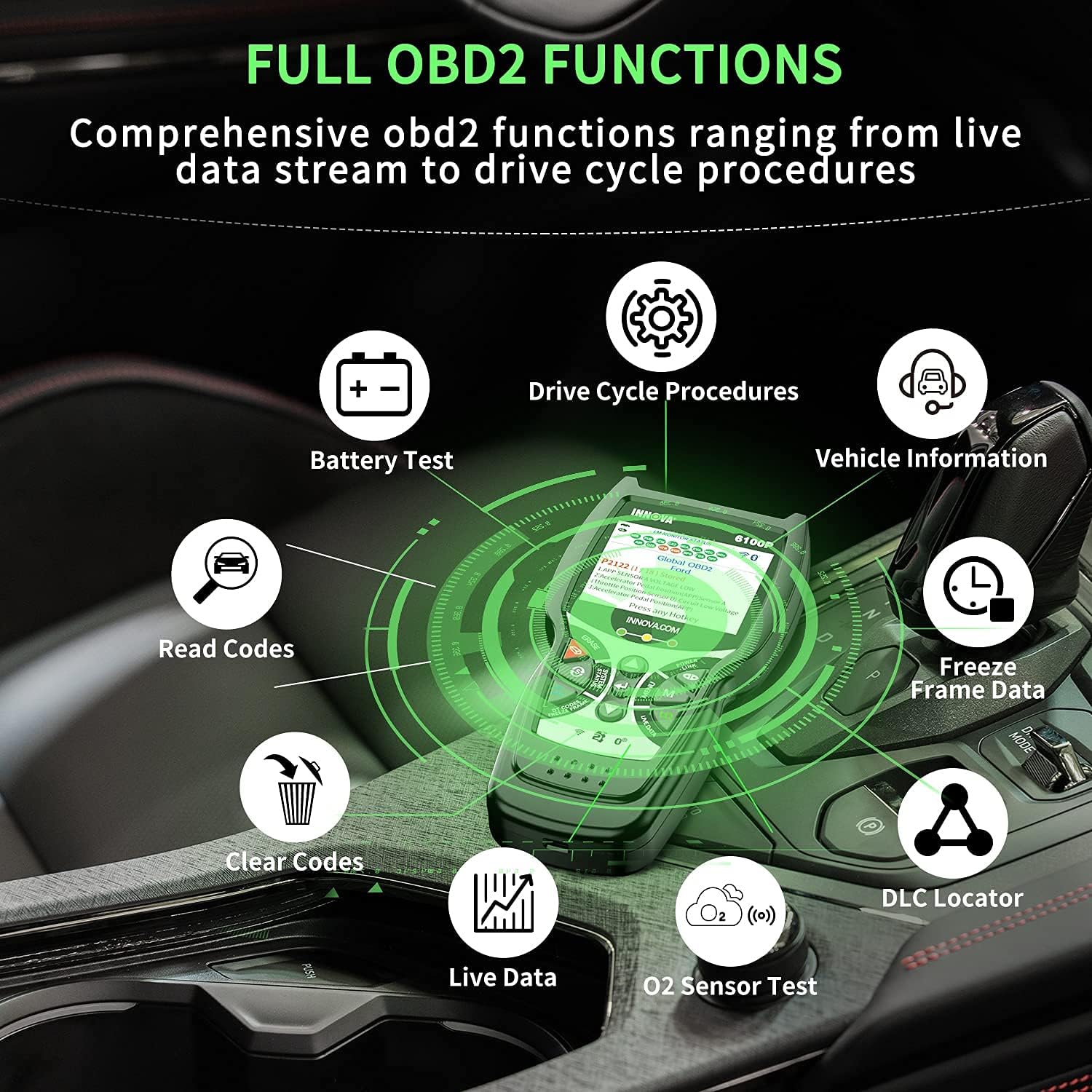 OBD2 Scanner Diagnostic Scan Tool with Oil Reset I645026