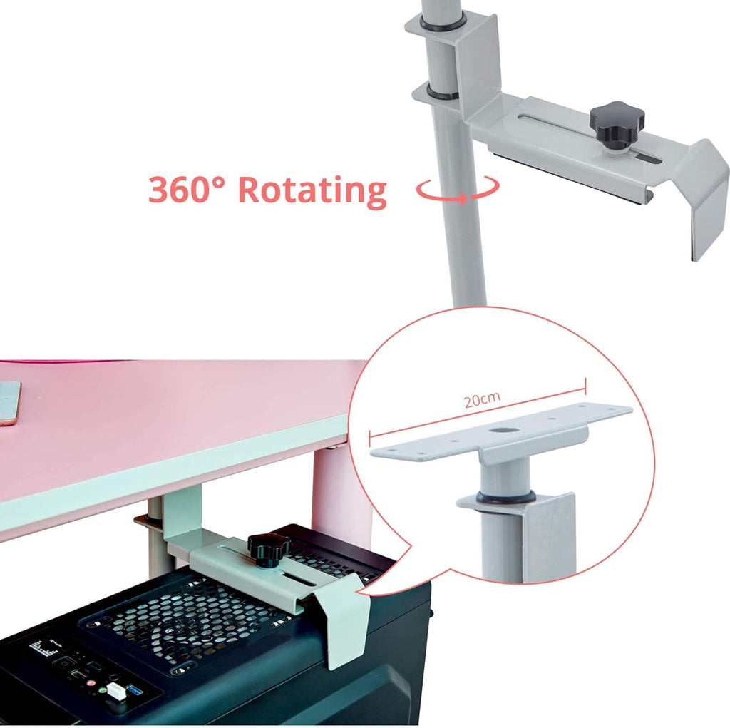 Grey CPU Holder Under Desk Mount, Pack of 2 K827645