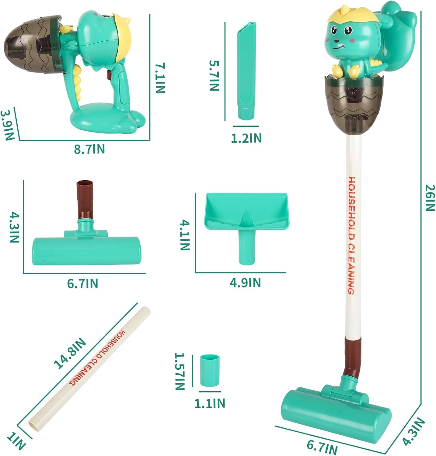 Toy Vacuum Cleaner Set with Light & Music X154