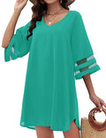 Women's Swimsuit Coverup V Neck Beach Dress Z21294