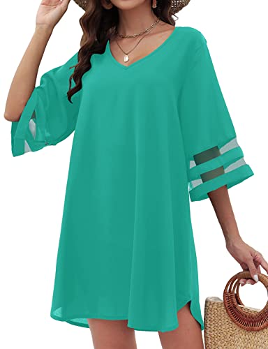 Women's Swimsuit Coverup V Neck Beach Dress Z21294