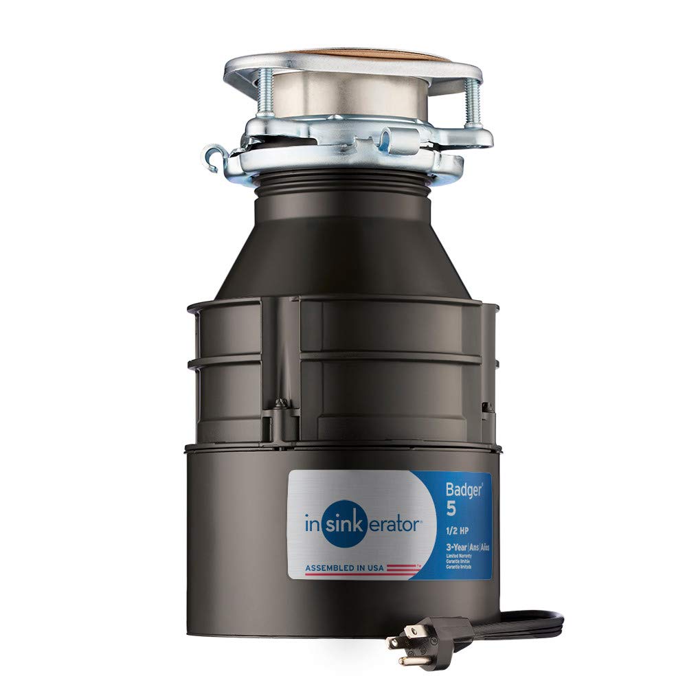 1/2 HP Continuous Feed Black Garbage Disposal O9475