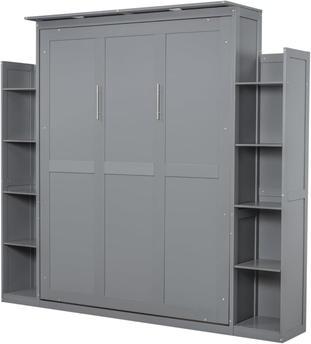 Queen Size Solid Wood Murphy Bed W5948
