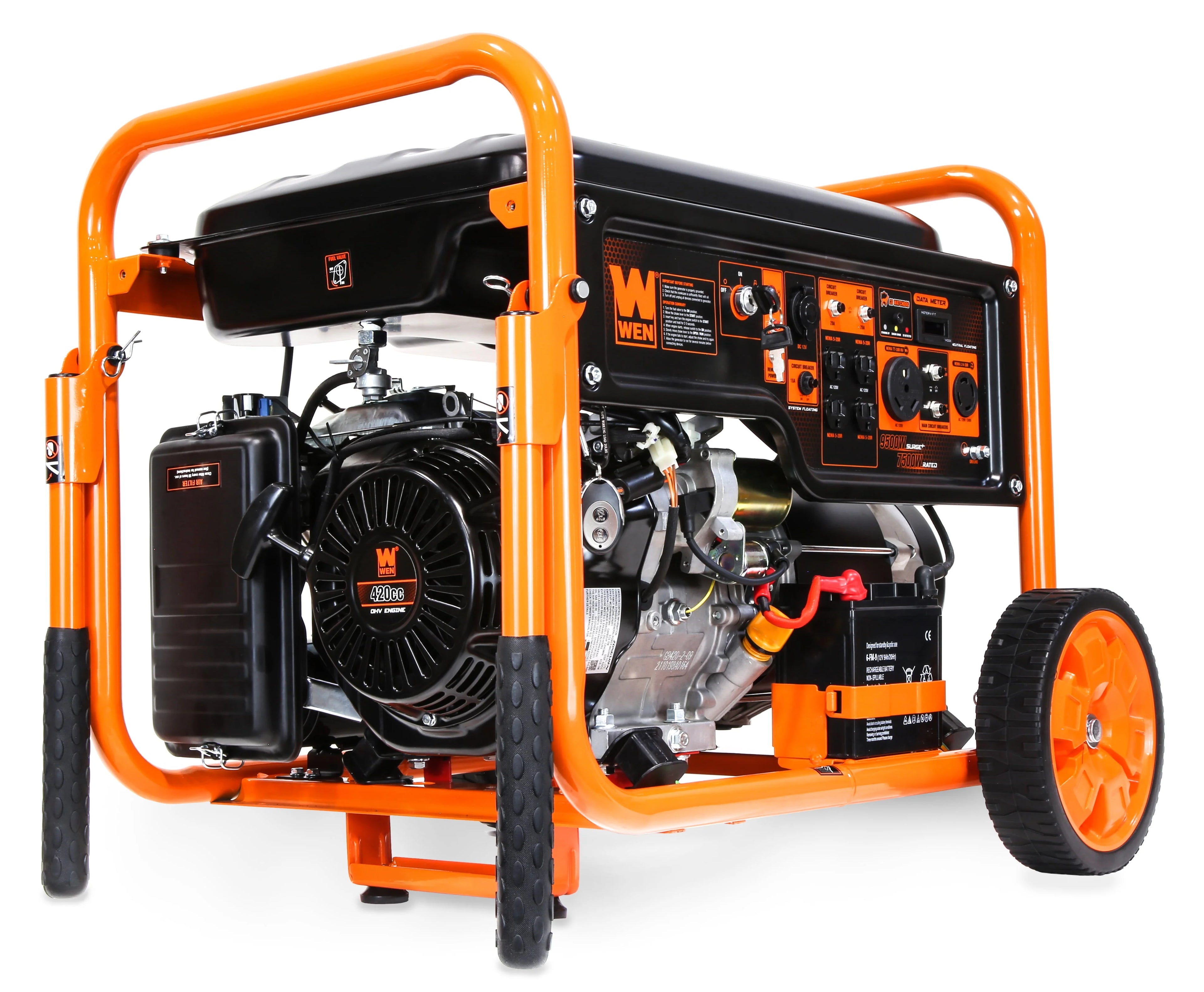 9500-Watt 420cc 120V/240V Portable Generator with Remote Electric Start I90573