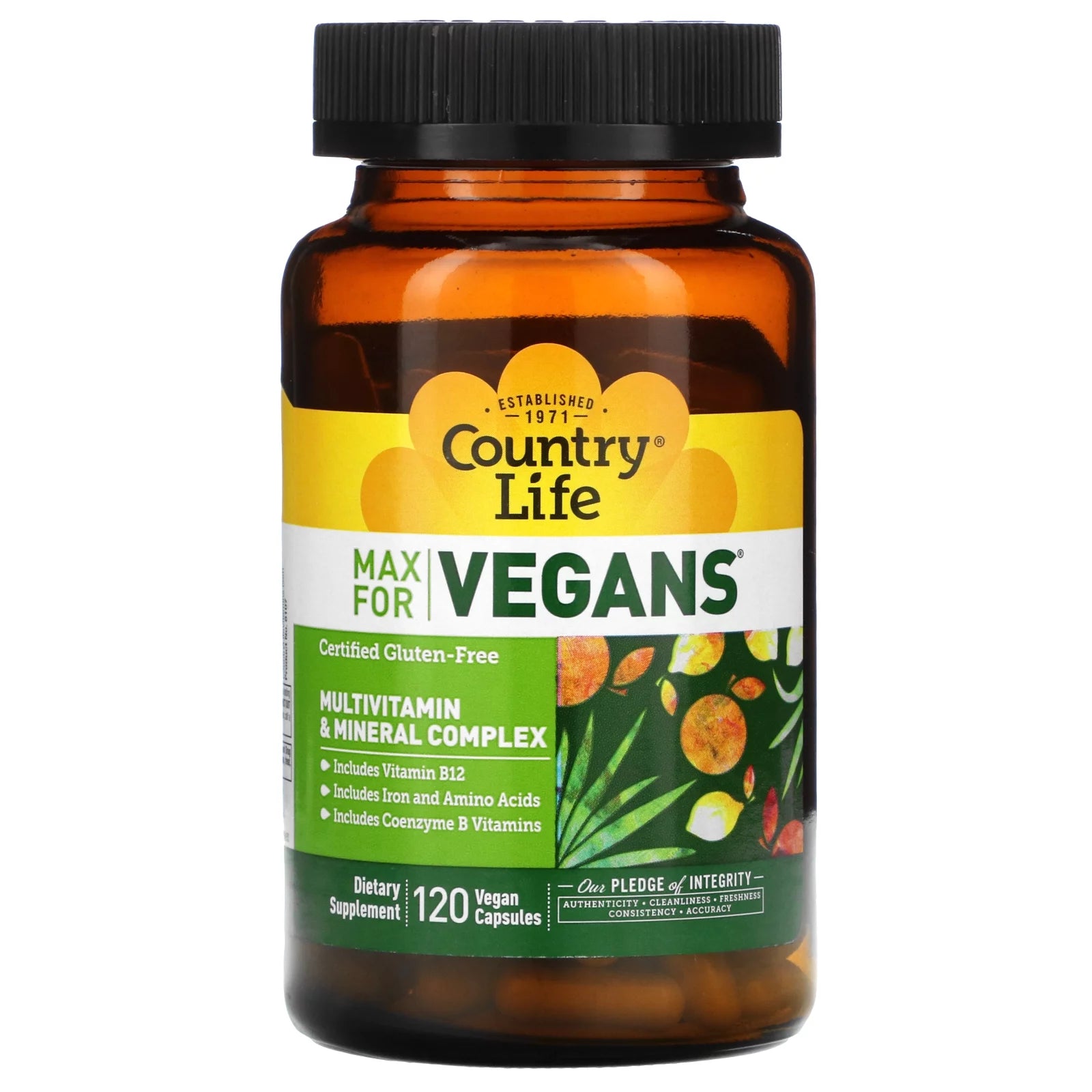 120 Vegan Capsules Multivitamin & Mineral Complex C58722