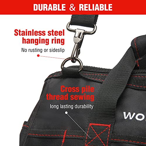 16-inch Wide Mouth Tool Storage Bag with Water Proof Rubber Base B931629