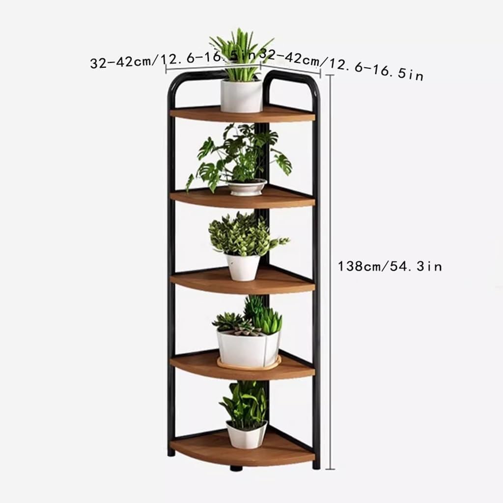 5 Tier Wood Plant Stand C963