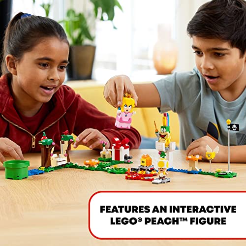 LEGO Super Mario Adventures with Peach Starter Course, Buildable Game, Toy with Interactive Figure, Yellow Toad & Lemmy, 71403 Y902942