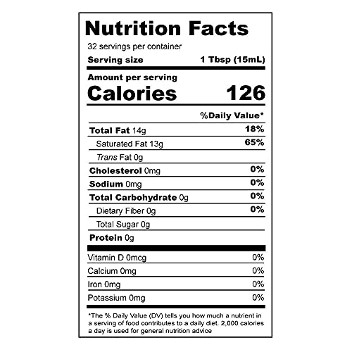 Organic Coconut Oil 16 Fl Oz cold pressed D514
